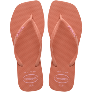Women's Slim Square Logo Pop Up Flip Flops